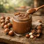 domaći krem od lešnika tekstura bez palminog ulja prirodni namaz Lešnikovac kašika