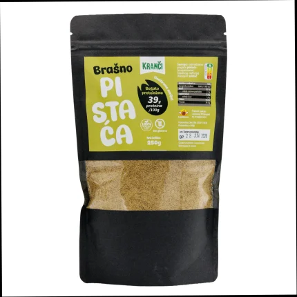 Kranči pistać bra&scaron;no iz Le&scaron;nikovca, 250g, laboratorijski potvrđeno 39g proteina/100g, bez glutena