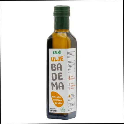 Kranči ulje blansiranog badema iz Le&scaron;nikovca, hladno ceđeno, 250ml, bogato vitaminom E