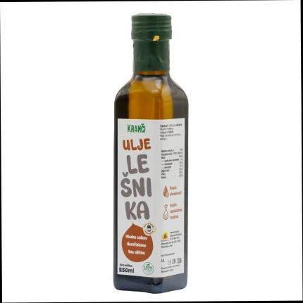 Kranči ulje le&scaron;nika iz Le&scaron;nikovca, hladno ceđeno, 250ml, bogato vitaminom E